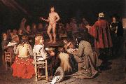 SWEERTS, Michiel The Drawing Class ear oil painting on canvas